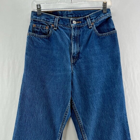 Levis 550 Jeans Womens 6 Reg Relaxed Fit Tapered Leg High Rise Denim Medium Wash - Picture 3 of 11